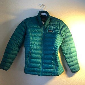Deep Teal Patagonia Down Puffer Jacket